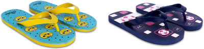 Dorha Boys & Girls Slip On Slipper Flip Flop(Blue , 6-6.5 Years)