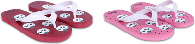 Dorha Boys & Girls Slip On Slipper Flip Flop(Pink , 9 - 10 Years)