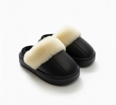 INFISPACE Boys & Girls Slip On Slipper Flip Flop(Black ,)