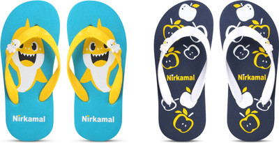 Nirkamal Boys & Girls Slip On Slipper Flip Flop(Multicolor , 4-4.5 Years)