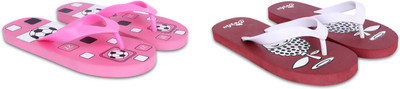 Dorha Boys & Girls Slip On Slipper Flip Flop(Multicolor , 10 - 11 Years)