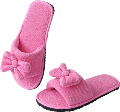 QEZOMI Girls Slip On Slipper Flip Flop(Pink , 10-11 Years)