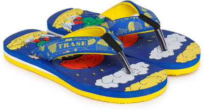 TRASE Boys & Girls Slip On Slipper Flip Flop(Blue , 7-8 Years)