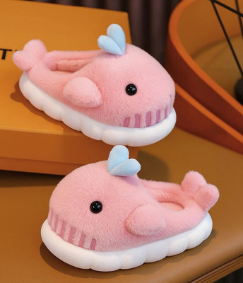 FASHIONIO Boys & Girls Slip On Slipper Flip Flop(Pink , 9-10 Years)
