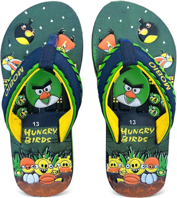 Mobio Angry Birds Boys & Girls Slip On Slipper Flip Flop(Multicolor , 5-5.5 Years)