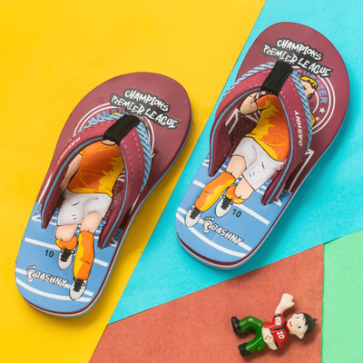 DASHNY Boys & Girls Slip On Slipper Flip Flop(Pink , 5-5.5 Years)