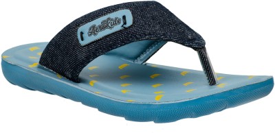 Aerokids Boys Slip On Slipper Flip Flop(Blue , 9-9.5 Y)