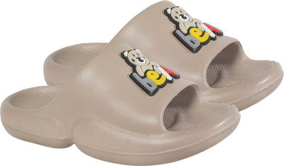 flyter Boys & Girls Slip On Slipper Flip Flop(Beige , 6-6.5 Years)