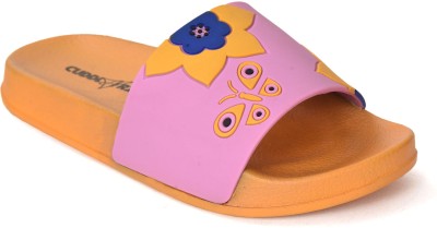 AJANTA Boys Slip On Slipper Flip Flop(Orange , 7 Yr)