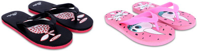 Dorha Boys & Girls Slip On Slipper Flip Flop(Pink , 10 - 11 Years)