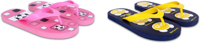 Dorha Boys & Girls Slip On Slipper Flip Flop(Pink , 4.5-5 Years)