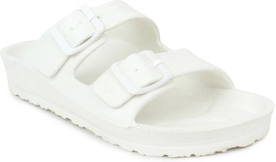 Rudrascape Men Slides(White , 6)