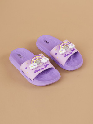 Fame Forever by Lifestyle Girls Slip On Slipper Flip Flop(Purple , 16 Years and Above)