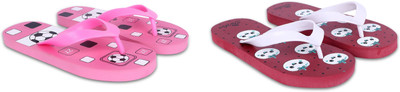 Dorha Boys & Girls Slip On Slipper Flip Flop(Pink , 4.5-5 Years)