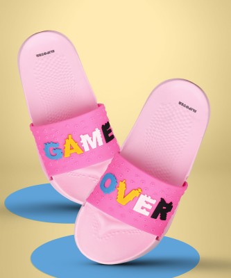 slipover Boys & Girls Slip On Slipper Flip Flop(Pink ,)