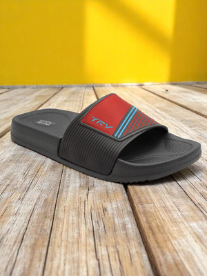 TRV Boys & Girls Slip On Slipper Flip Flop(Black , 16 Years & Above)