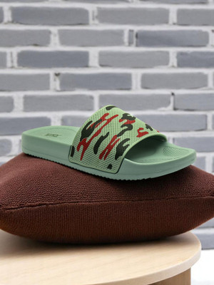 TRV Boys & Girls Slip On Slipper Flip Flop(Green , 10-11 Years)