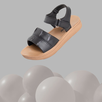 Popcorn Girls Velcro Mule(Slip ons)(Black , 16 Years and Above)