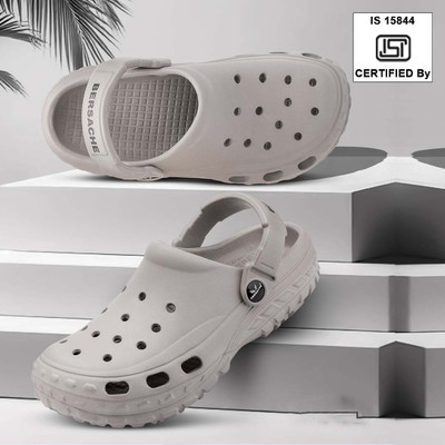 BERSACHE Boys & Girls Slip-on Clogs(Grey , 10 - 11 Years)