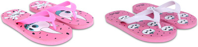 Dorha Boys & Girls Slip On Slipper Flip Flop(Pink , 4.5-5 Years)