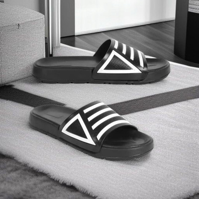 HRV Goofy Boys & Girls Strap Slipper Flip Flop(Black ,)
