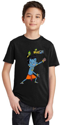 sova legacy Baby Boys & Baby Girls Graphic Print Pure Cotton Regular T Shirt(Black, Pack of 1)