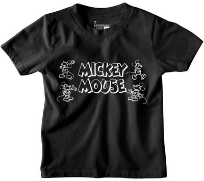 BonOrganik Boys Printed Pure Cotton Regular T Shirt(Black, Pack of 1)