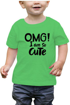 RAINBOWTEES Boys Printed Pure Cotton Regular T Shirt(Green, Pack of 1)