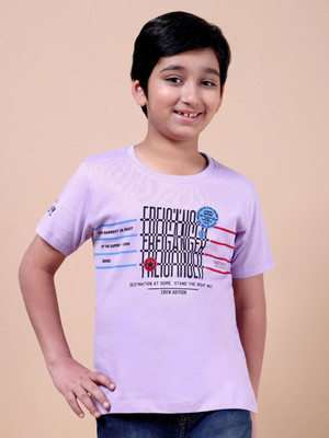 FREEZEANDFROST Boys Printed Cotton Blend Regular T Shirt(Multicolor, Pack of 3)