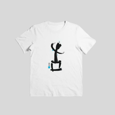 SST fashion Boys Printed Pure Cotton Regular T Shirt(White, Pack of 1)