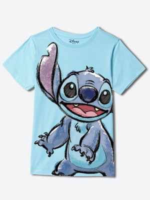 YK Disney Boys Graphic Print Polycotton Regular T Shirt(Blue, Pack of 1)