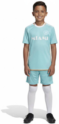 Thiva Boys & Girls Printed Polyester Regular T Shirt(Green, Pack of 1)