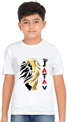 Think Tech Boys Printed Polyester Regular T Shirt(White, Pack of 1)