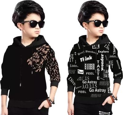LilBits Full Sleeve Graphic Print Boys Sweatshirt