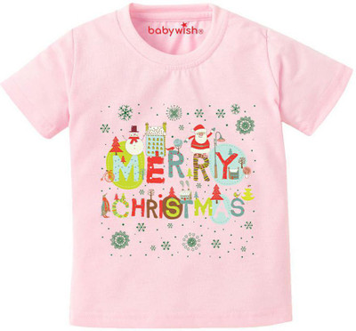 Babywish Boys Printed Pure Cotton Regular T Shirt(Yellow, Pack of 1)