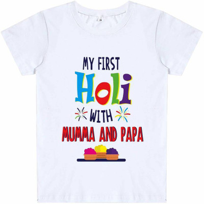 SFA Boys Graphic Print Polyester Regular T Shirt(White, Pack of 1)