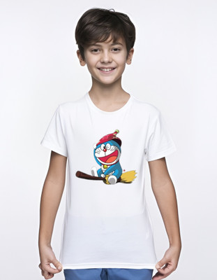 TDFASHIONS Baby Boys & Baby Girls Printed Polyester Regular T Shirt(White, Pack of 1)