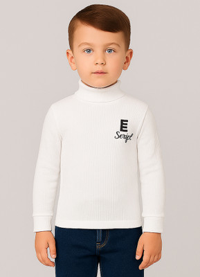 Zeal G Boys Solid Pure Cotton Regular T Shirt(White, Pack of 1)