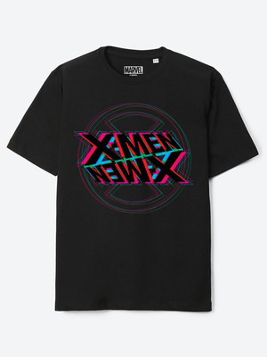 WYM TREND Boys Printed Cotton Blend Regular T Shirt(Black, Pack of 1)