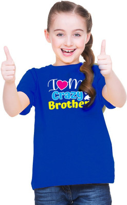 MH FASHION TRENDS Girls Printed Polyester Oversized T Shirt(Multicolor, Pack of 1)