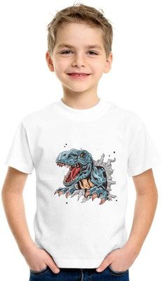 Shubham designer gallery Baby Boys & Baby Girls Printed Cotton Blend Regular T Shirt(White, Pack of 1)