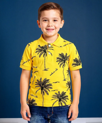 KILLER Boys Printed Pure Cotton Regular T Shirt(Multicolor, Pack of 1)