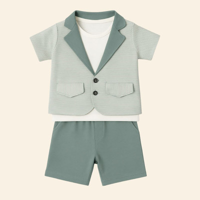 TBM Baby Boys Casual T-shirt T-shirt(SAGE GREEN)