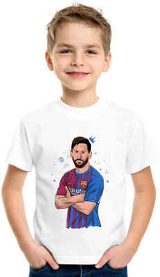 Shubham designer gallery Baby Boys & Baby Girls Printed Cotton Blend Regular T Shirt(White, Pack of 1)