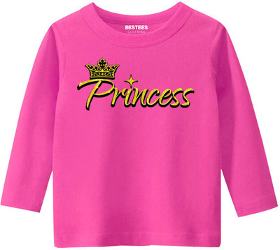 BESTEESCLOTHING Baby Boys & Baby Girls Solid Pure Cotton Regular T Shirt(Pink, Pack of 1)