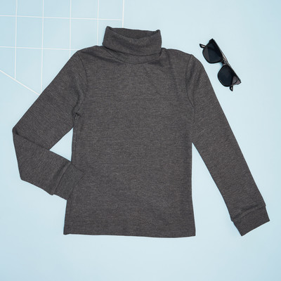 Pantaloons Junior Boys Solid Pure Cotton Regular T Shirt(Grey, Pack of 1)