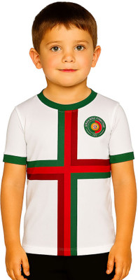 Ryze Boys & Girls Printed Polyester Regular T Shirt(White, Pack of 1)