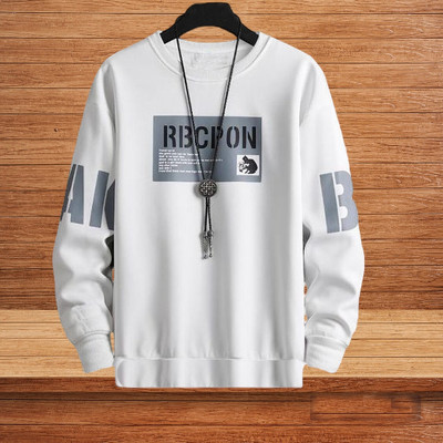 Tripcolos Collection Boys Printed Cotton Blend Regular T Shirt(White, Pack of 1)