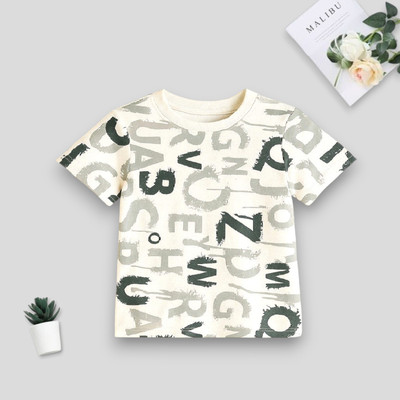 Woxaa Baby Boys Printed Polycotton Regular T Shirt(Multicolor, Pack of 1)