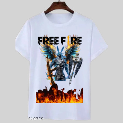 RAR Boys Printed Polycotton Regular T Shirt(Black, Pack of 1)